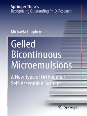 cover image of Gelled Bicontinuous Microemulsions